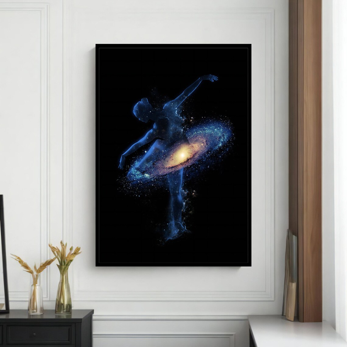 Galactic Ballet Dancer, Surreal Cosmic Art - Image 4