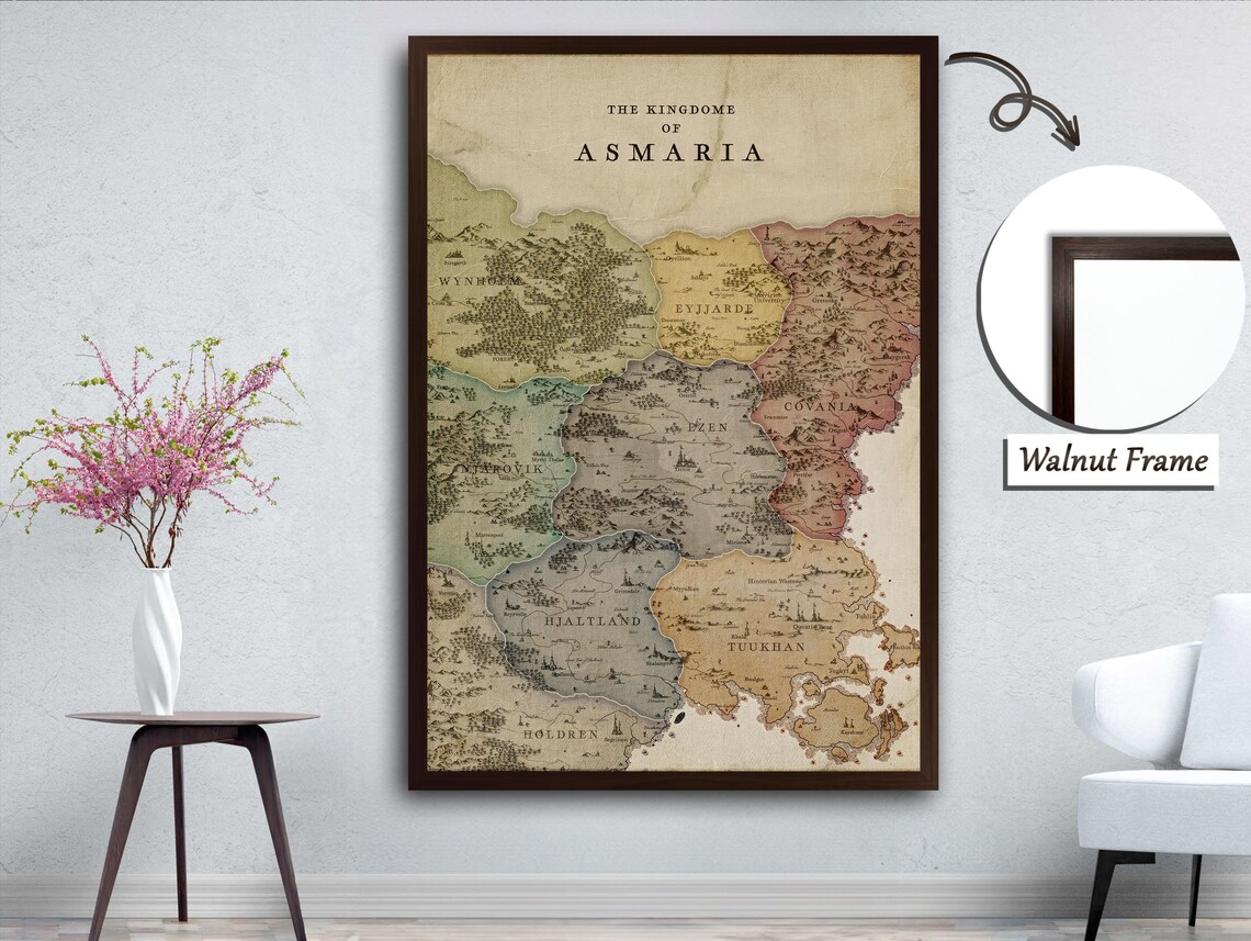 Map Of The Kingdom Of Asmaria - Fantasy Cartography - Image 4
