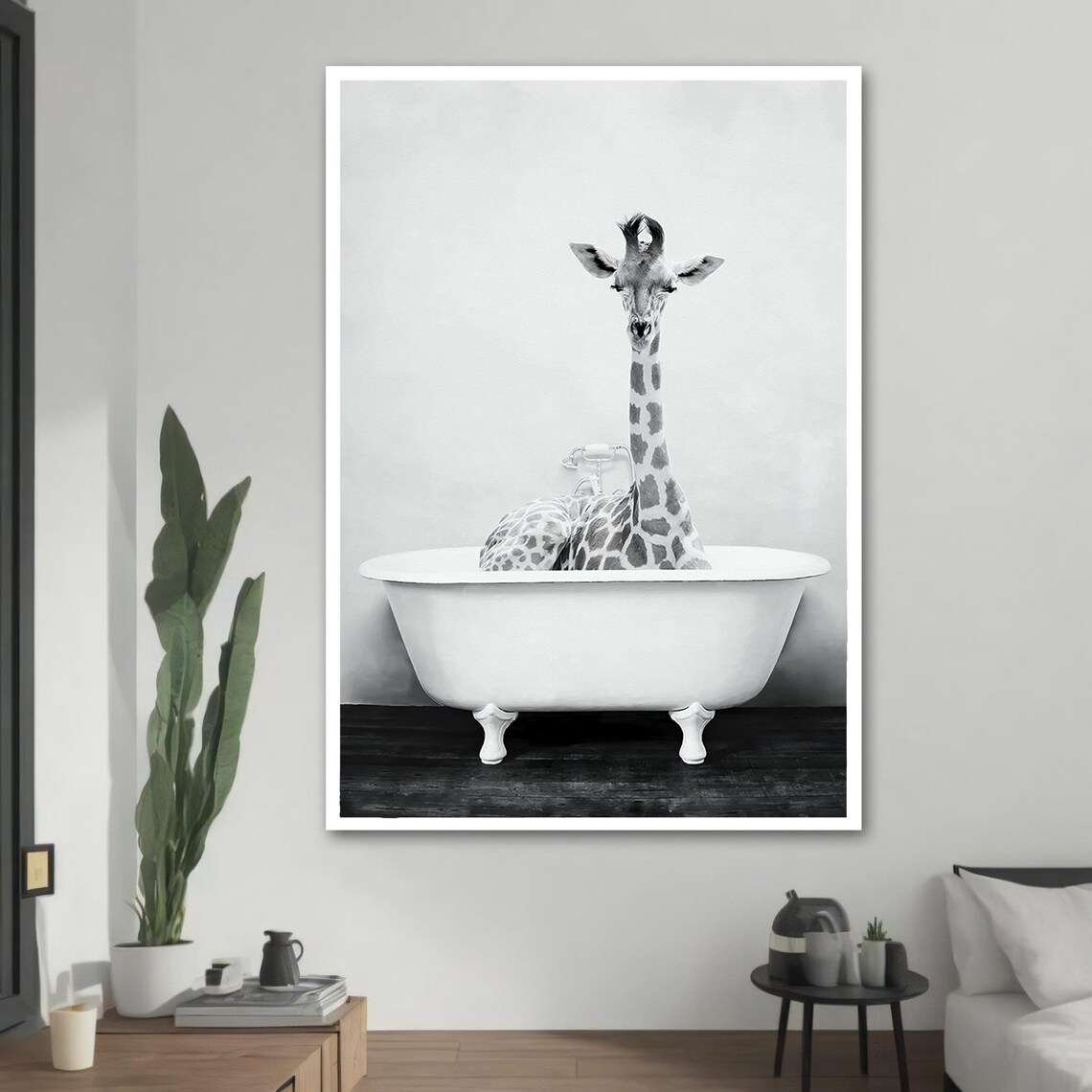 Whimsical Giraffe - Traditional Travel Poster - Image 2