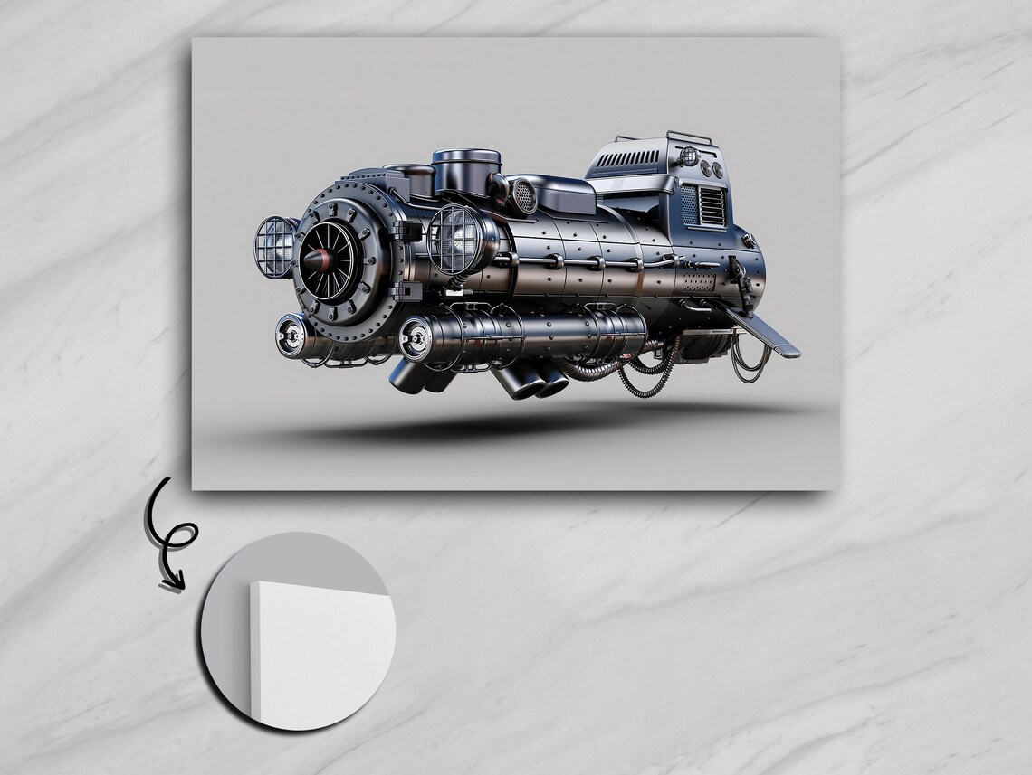 Elegance In Steam, Industrial Steam Engine Art - Image 4