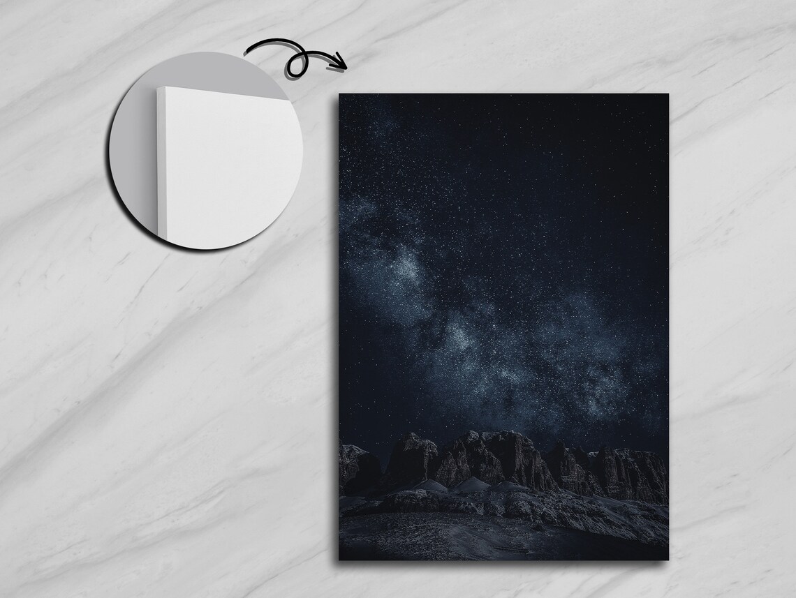 Magic Of The Night, Celestial Landscape Painting - Image 5
