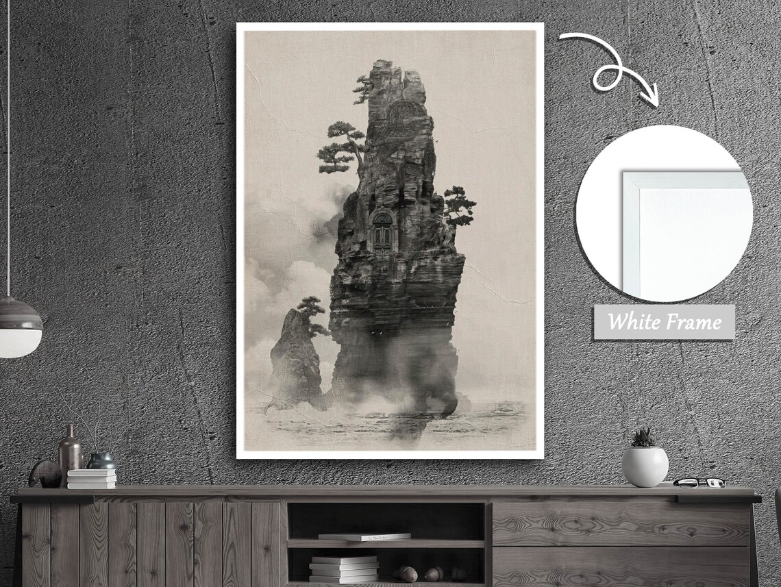 Rock With Imprinted Shapes, Geometric Stone Art - Image 3