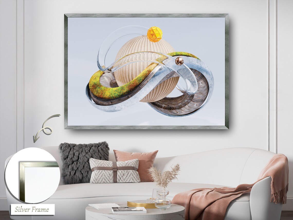 Abstract Cosmos, Otherworldly Mixed Media Art - Image 2