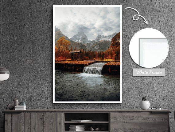 Waterfall Silence, Peace Of Nature Landscape