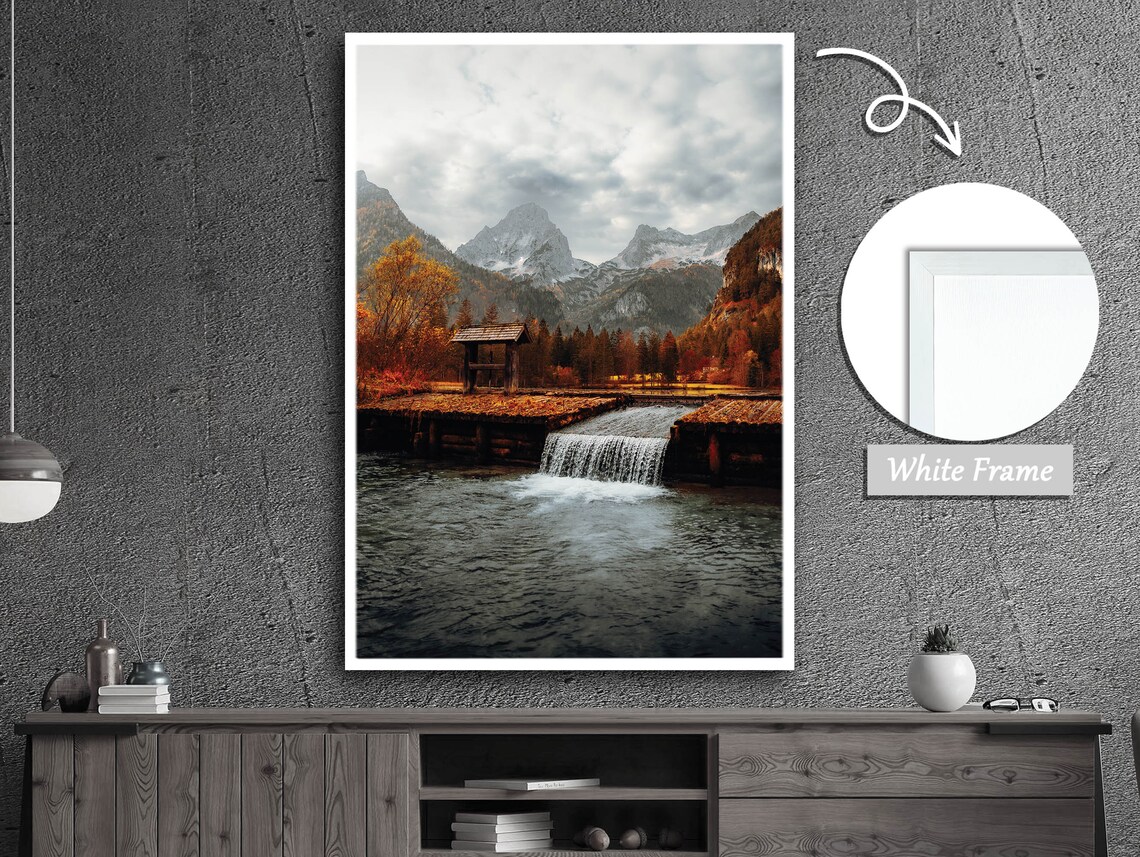 Waterfall Silence, Peace Of Nature Landscape