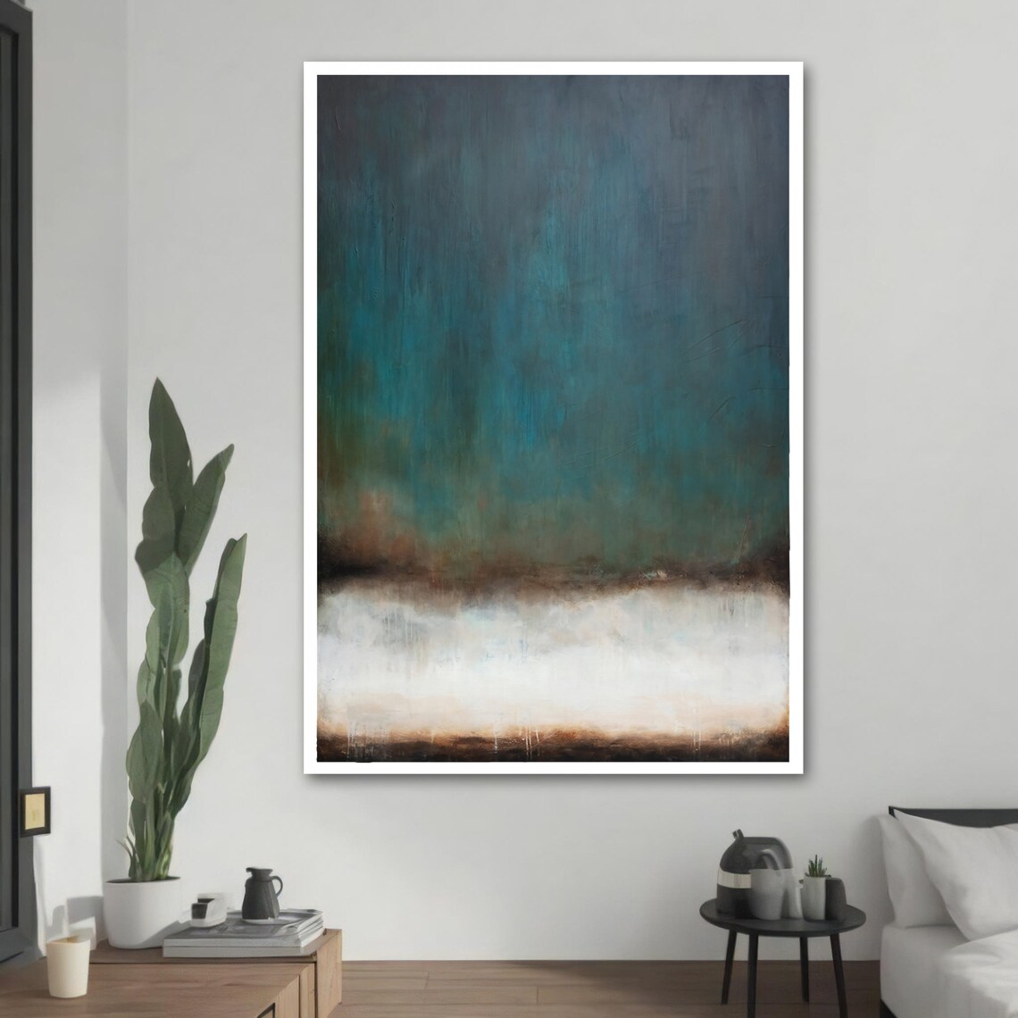 Abstract Gradient Painting, Modern Home Decor Gift - Image 2