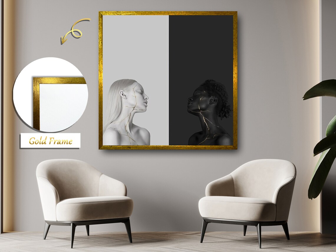 Contrast Of Light And Shadow, Monochrome Art - Image 4