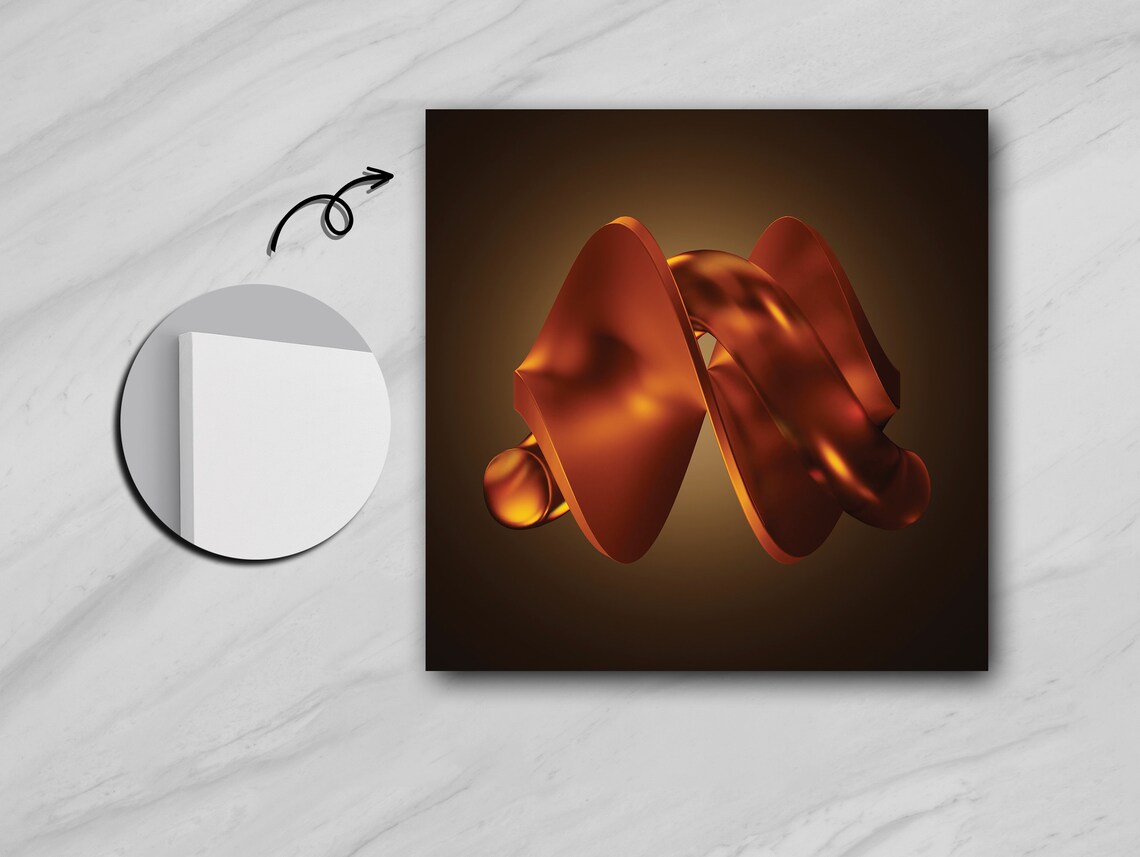 Copper Spiral Hypnotic Patterns, Elegant Wall Art - Image 5