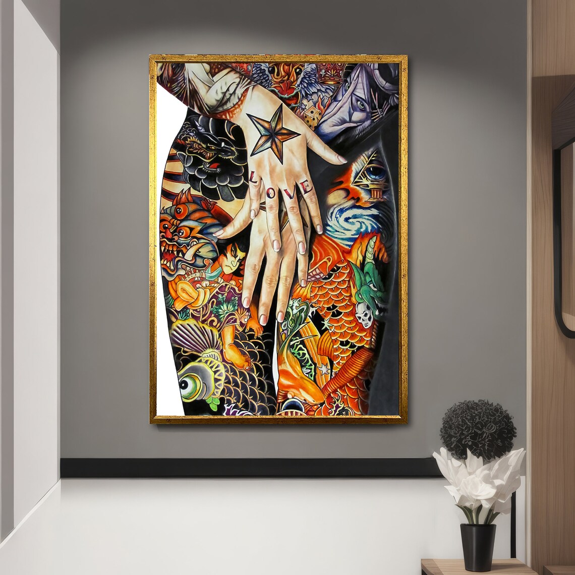 Tattooed Hands With Love, Sensual Intimate Gift - Image 5