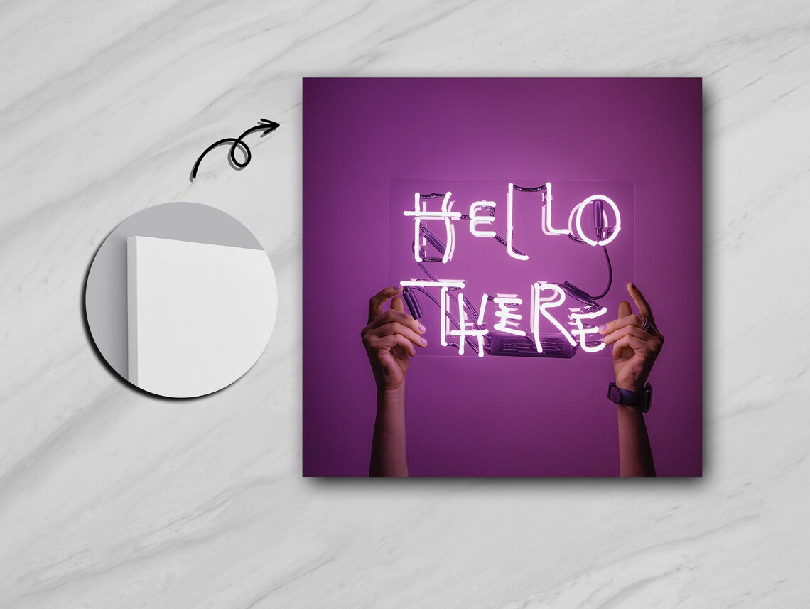Hello There Minimalist Greeting Text Art - Image 5