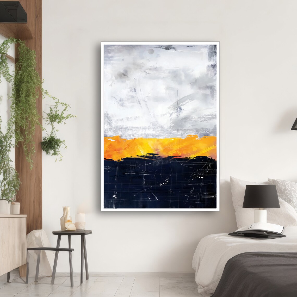 Abstract Painting, Modern Art with Bold Color Blocks - Image 2