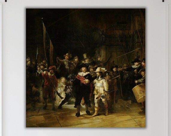 Rembrandt The Night Watch Dutch Golden Age Masterpiece Art Print