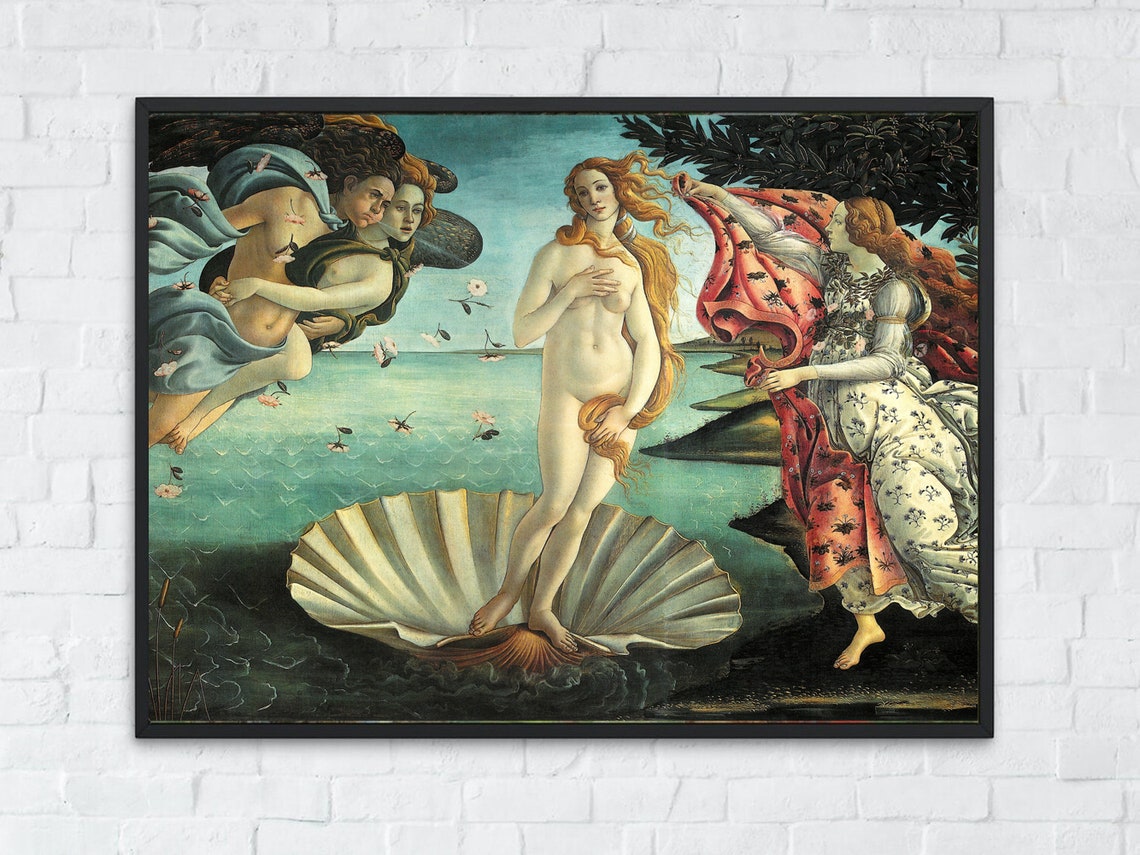 Botticelli Birth of Venus Shell Renaissance Masterpiece Poster - Image 8