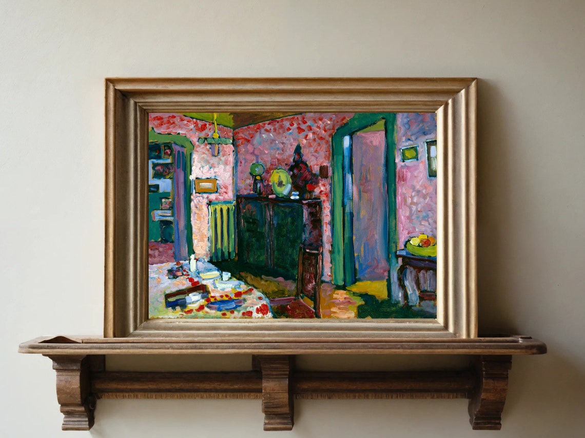 Kandinsky Colorful Interior Fauvist Expressionist Art Poster - Image 8