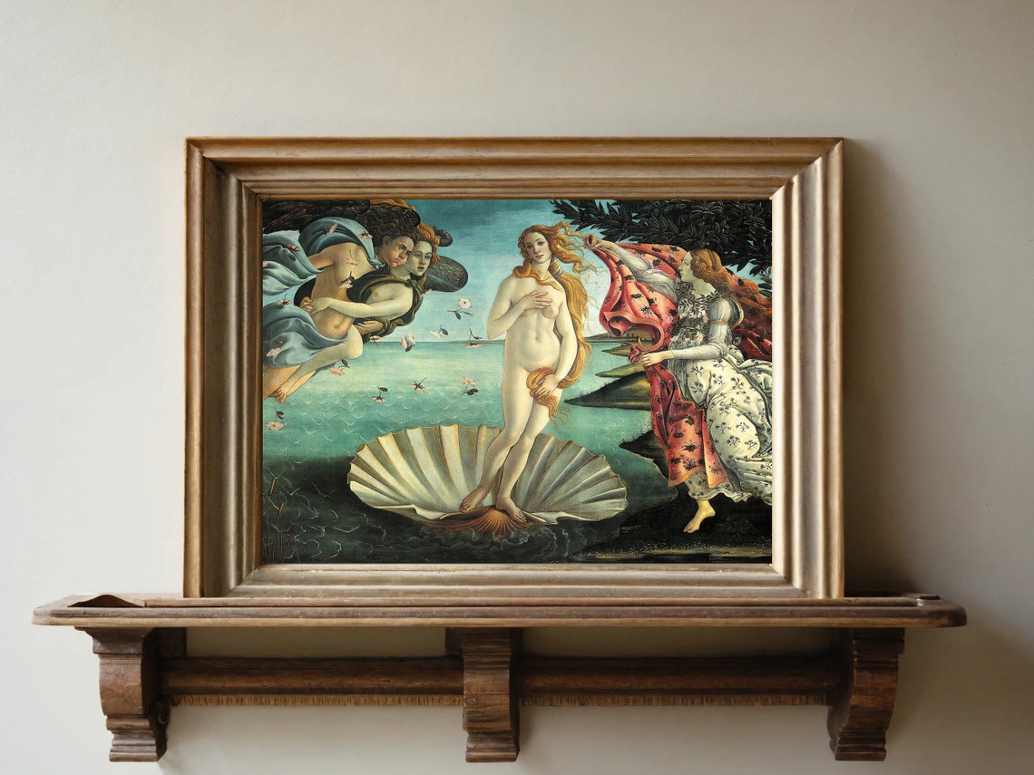 Botticelli Birth of Venus Shell Renaissance Masterpiece Poster