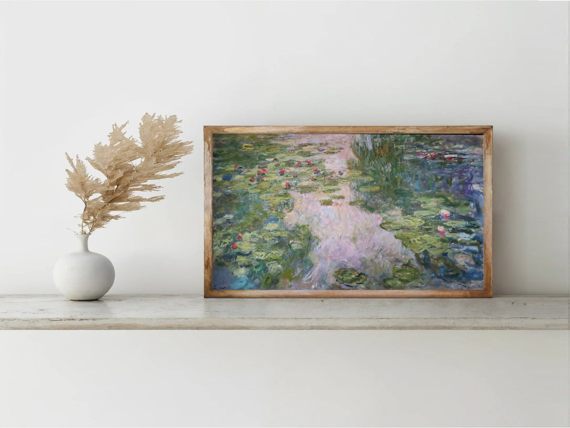 Monet Water Lilies Serene Pond Impressionist Masterpiece Poster - Image 7