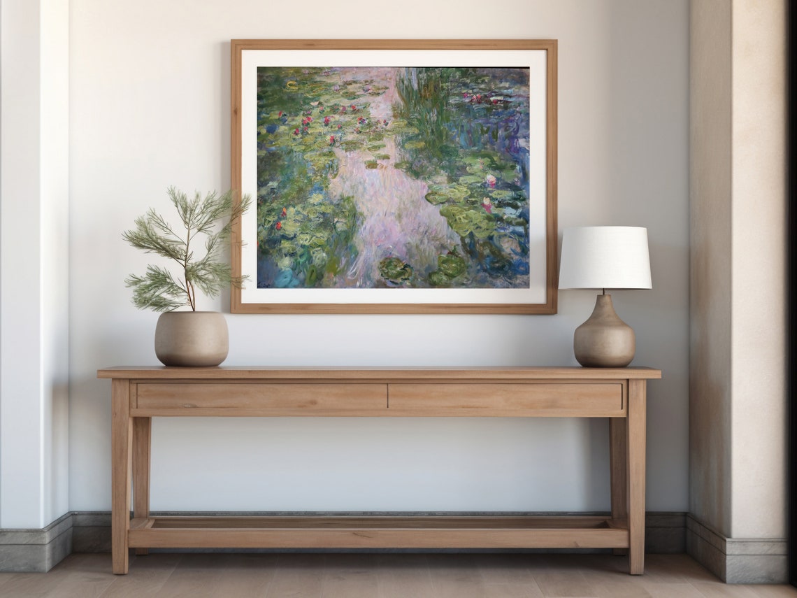 Monet Water Lilies Serene Pond Impressionist Masterpiece Poster - Image 5