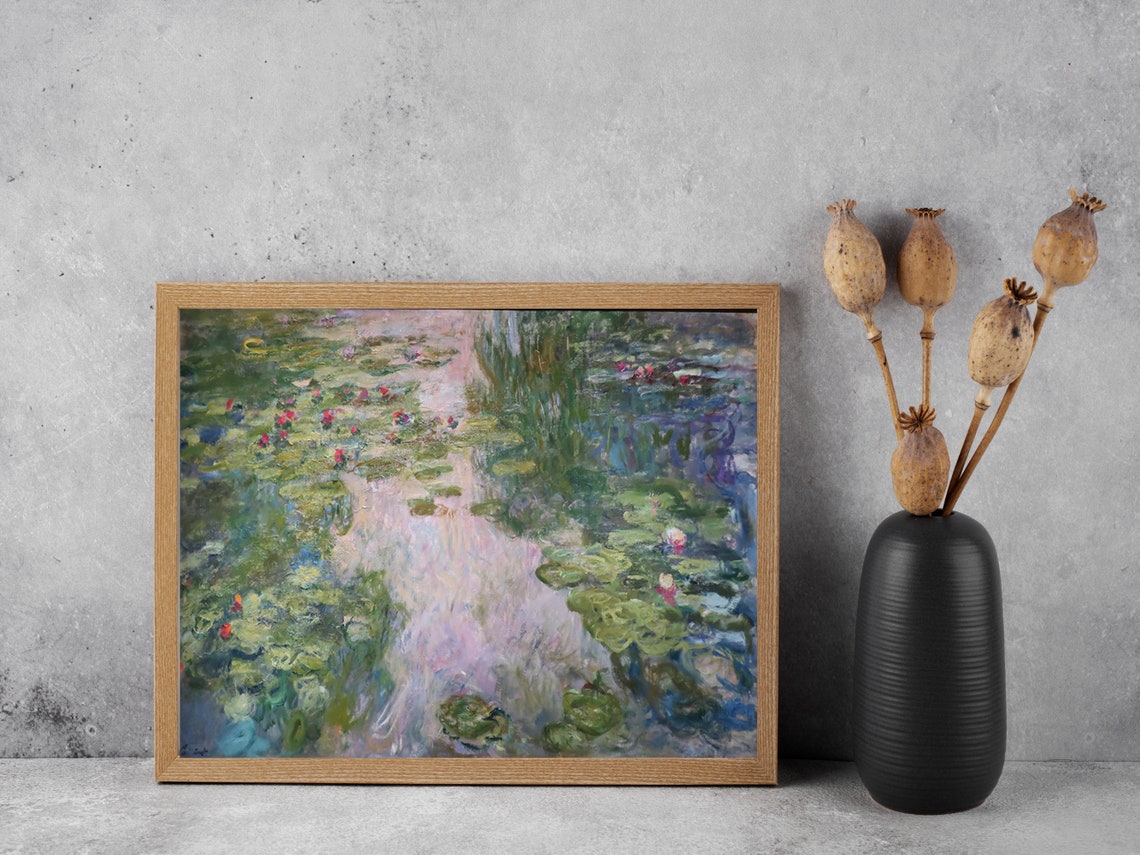 Monet Water Lilies Serene Pond Impressionist Masterpiece Poster - Image 3