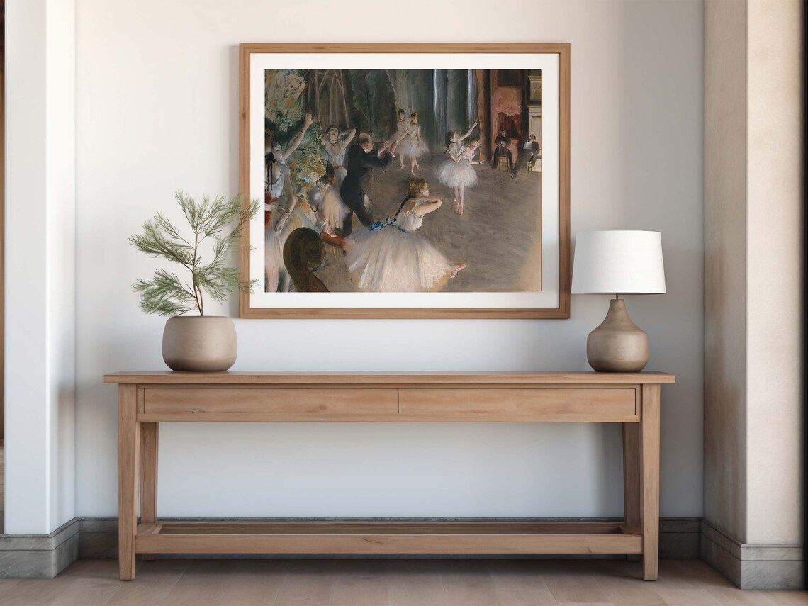 Edgar Degas The Dancing Class Painting Wall Art Decor Famous Portrait Print Fine Art Instant - Image 8