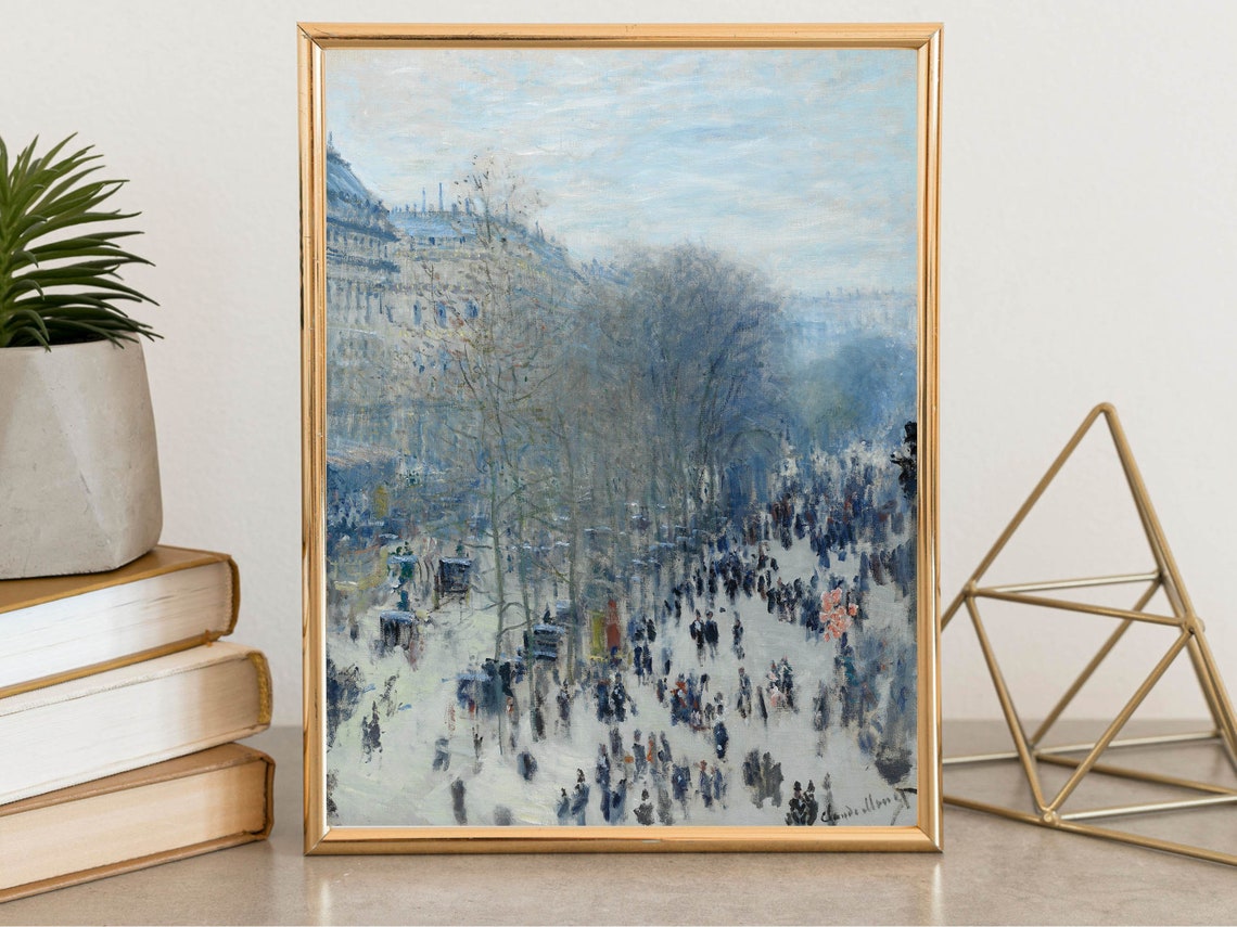 Claude Monet Boulevard des Capucines Paris Street Scene Poster - Image 8