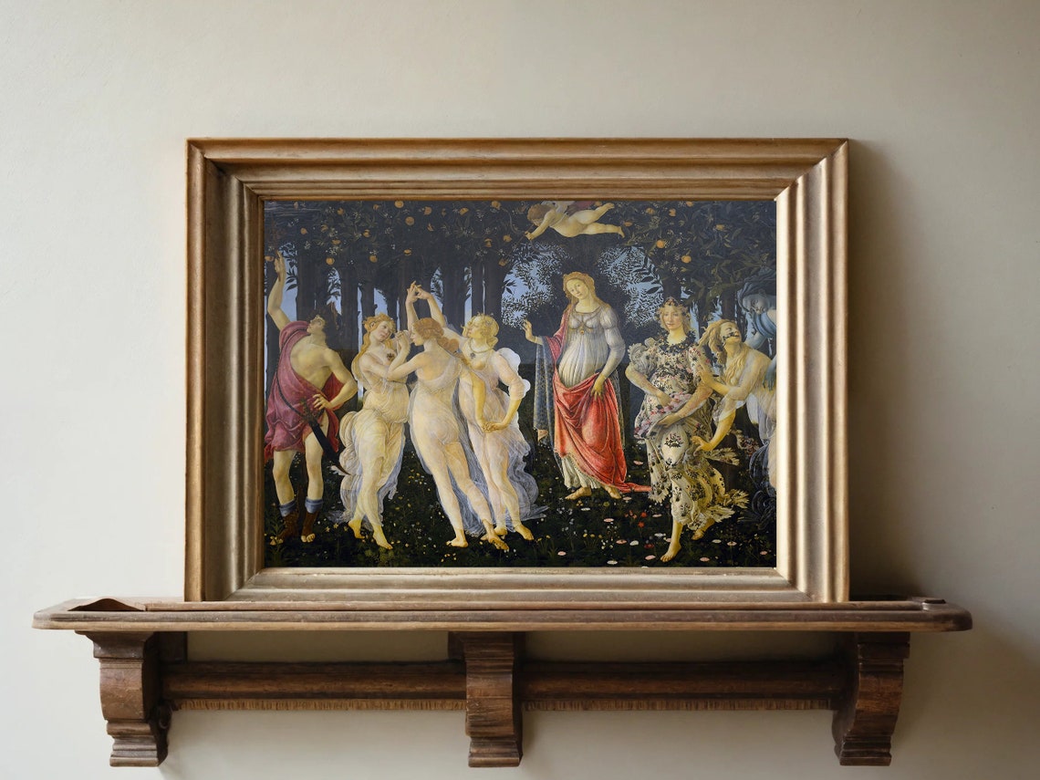 Botticelli Primavera Allegory of Spring Renaissance Masterpiece Poster