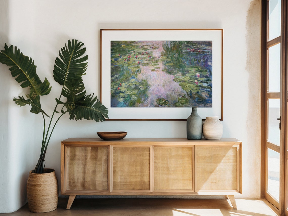 Monet Water Lilies Serene Pond Impressionist Masterpiece Poster - Image 4