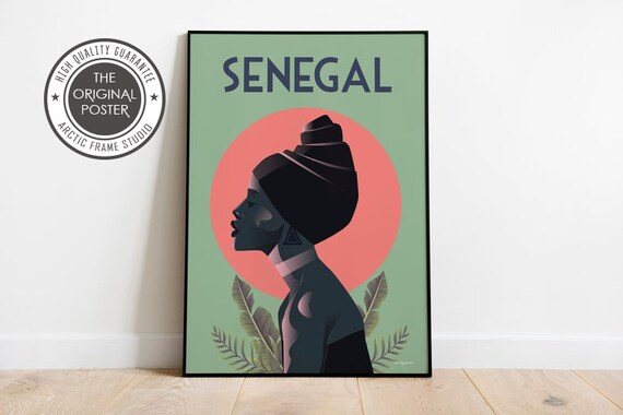 Senegal Travel Poster Africatravel Poster Sizes Inches 8x10 12x16 18x24 24x36