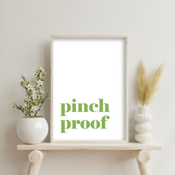 Pinch Proof Wall Art St Patricks Day Wall Art St Patricks Day Wall Decor Funny Irish Green Wall Art Art