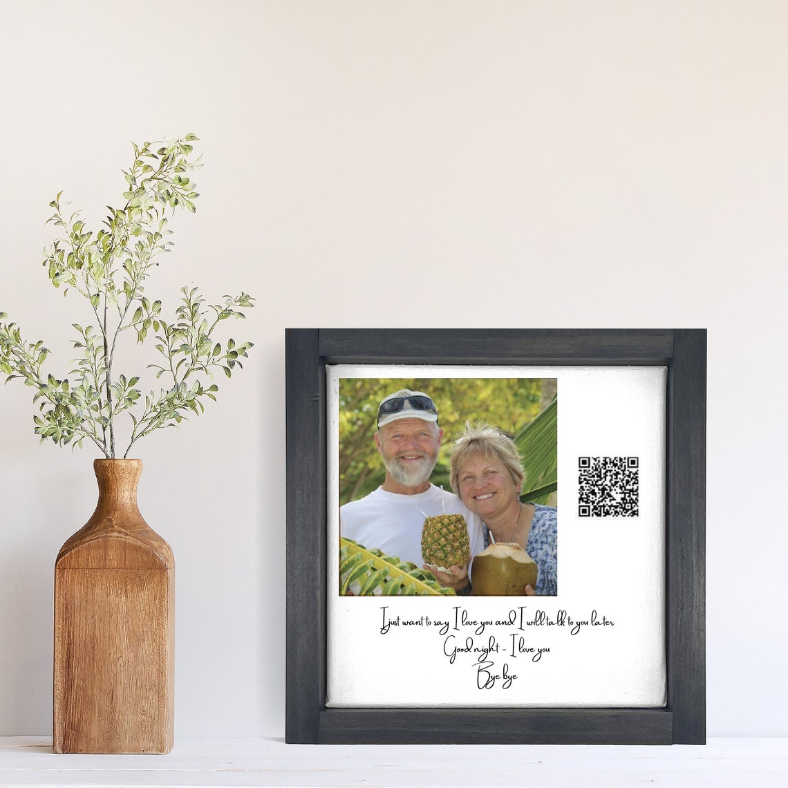 Memorial Voicemail Gift with QR Code Custom Photo Keepsake Poster - Image 3