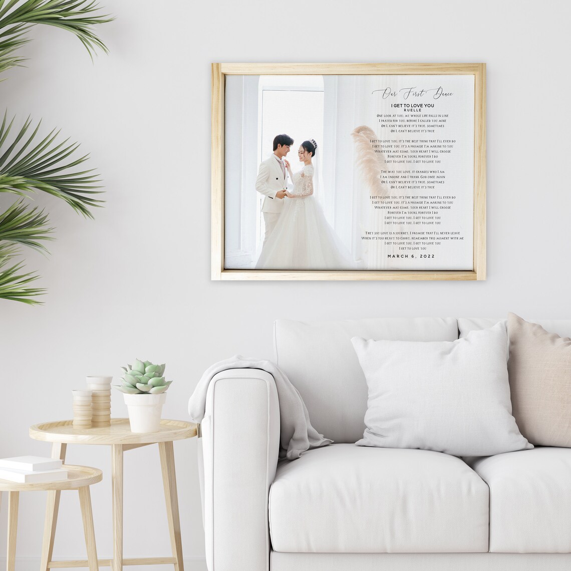 Our First Dance Custom Photo Art Print, Anniversary Gift - Image 3