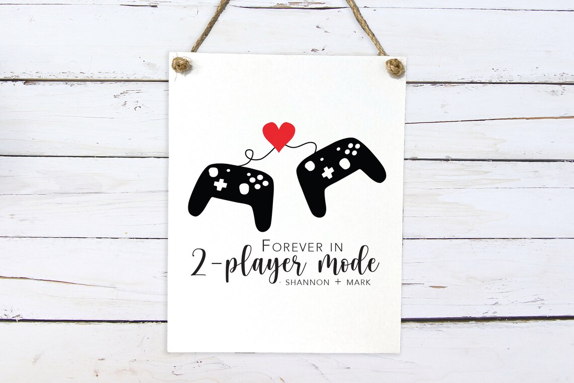 Forever In 2 Player Mode, Cute Video Game Decor - Image 3