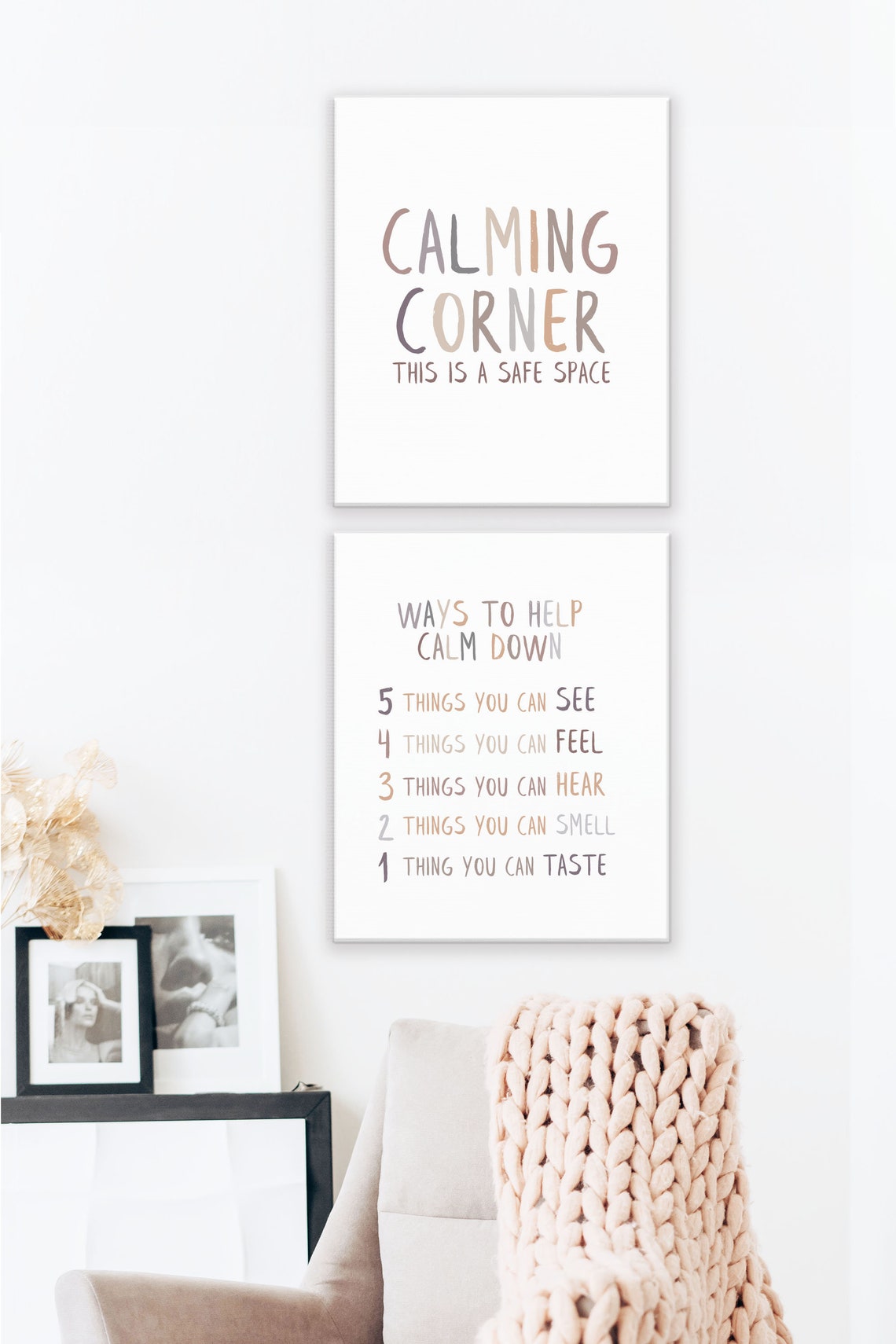 Calming Corner Safe Space Kids Mindfulness Two Piece Set Poster - Image 3
