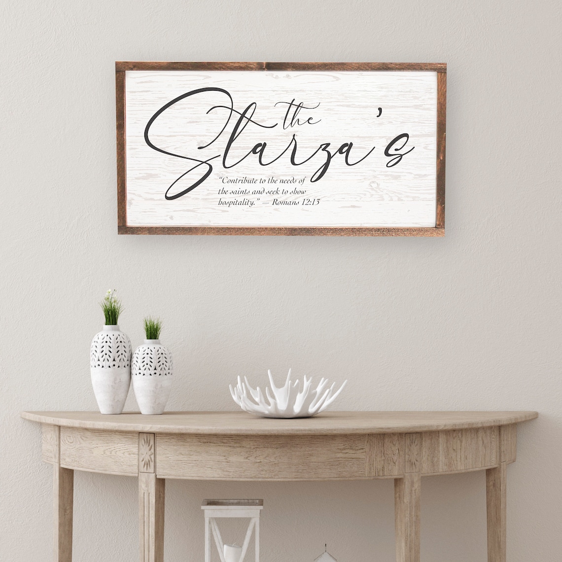 Your Name Bible Verse, Wood Texture Sign - Image 3