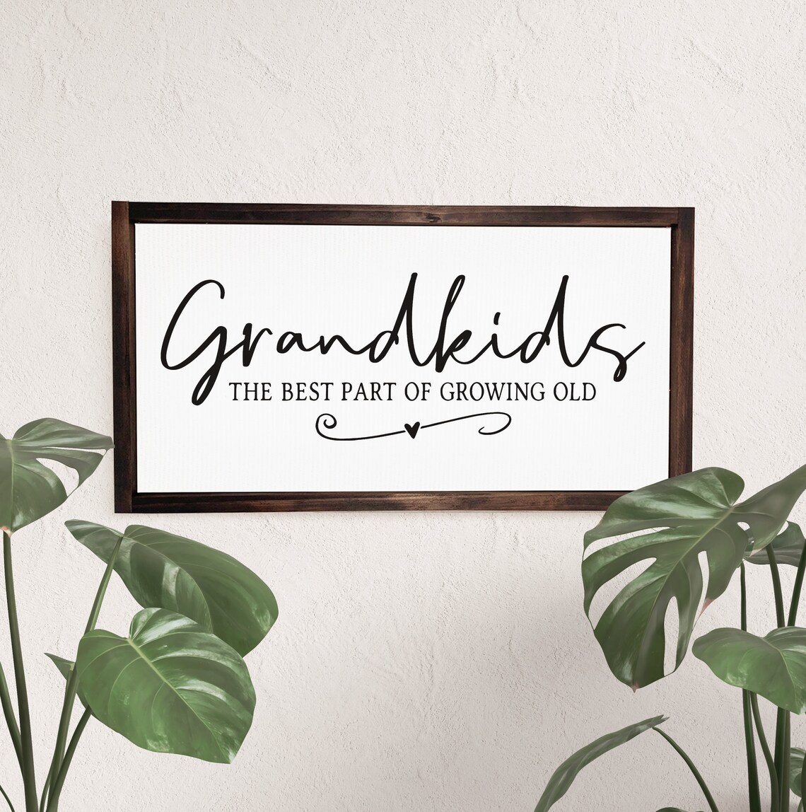 Grandkids The Best Part Of Growing Old Sentimental Gift Poster