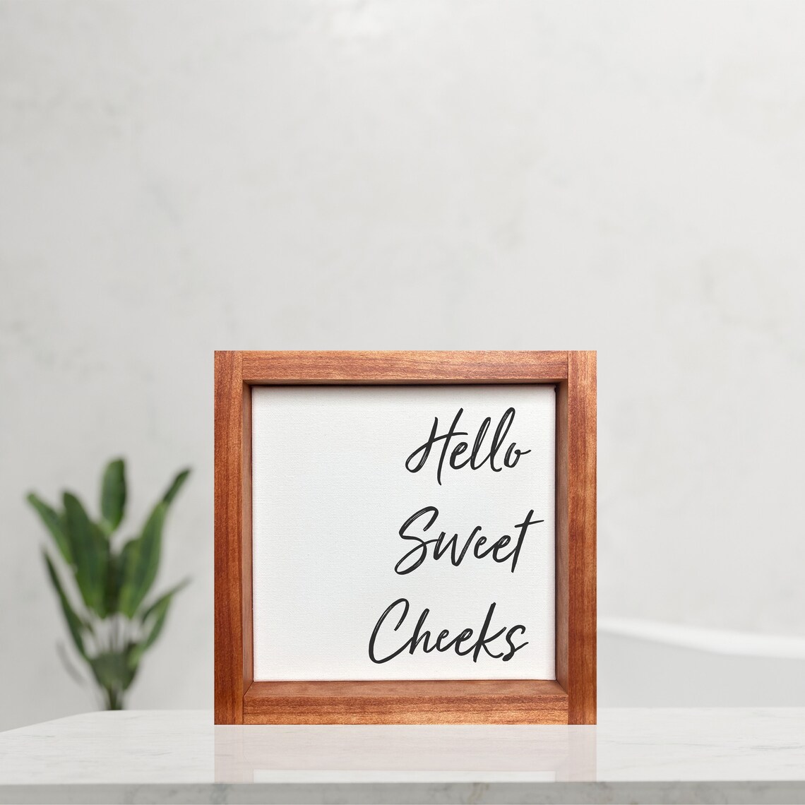 Hello Sweet Cheeks Bathroom Wall Art Print, Modern Farmhouse - Image 3