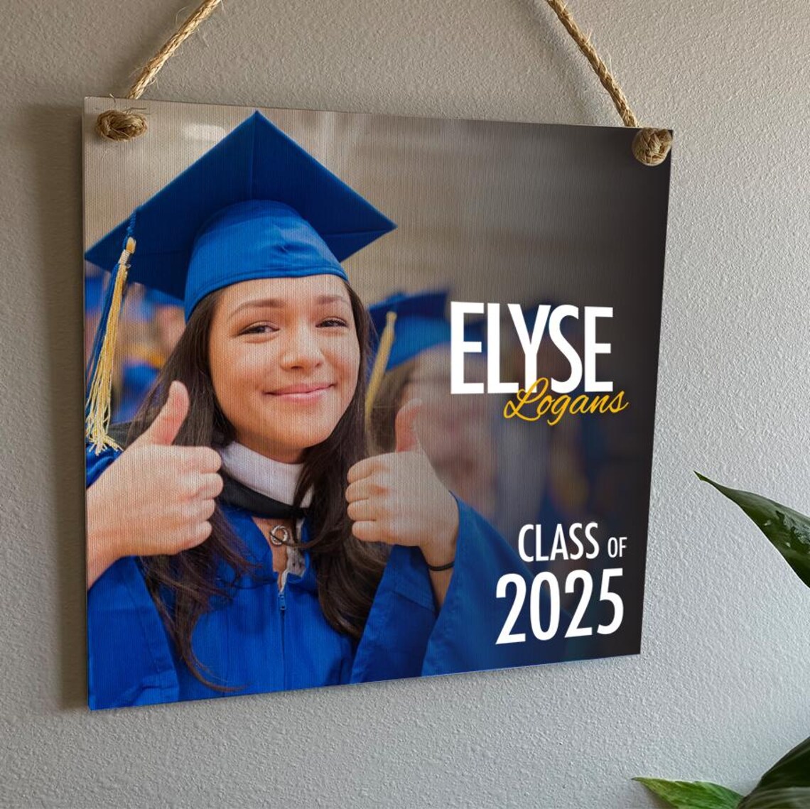Personalized Graduation Sign, Senior Gift Keepsake - Image 2