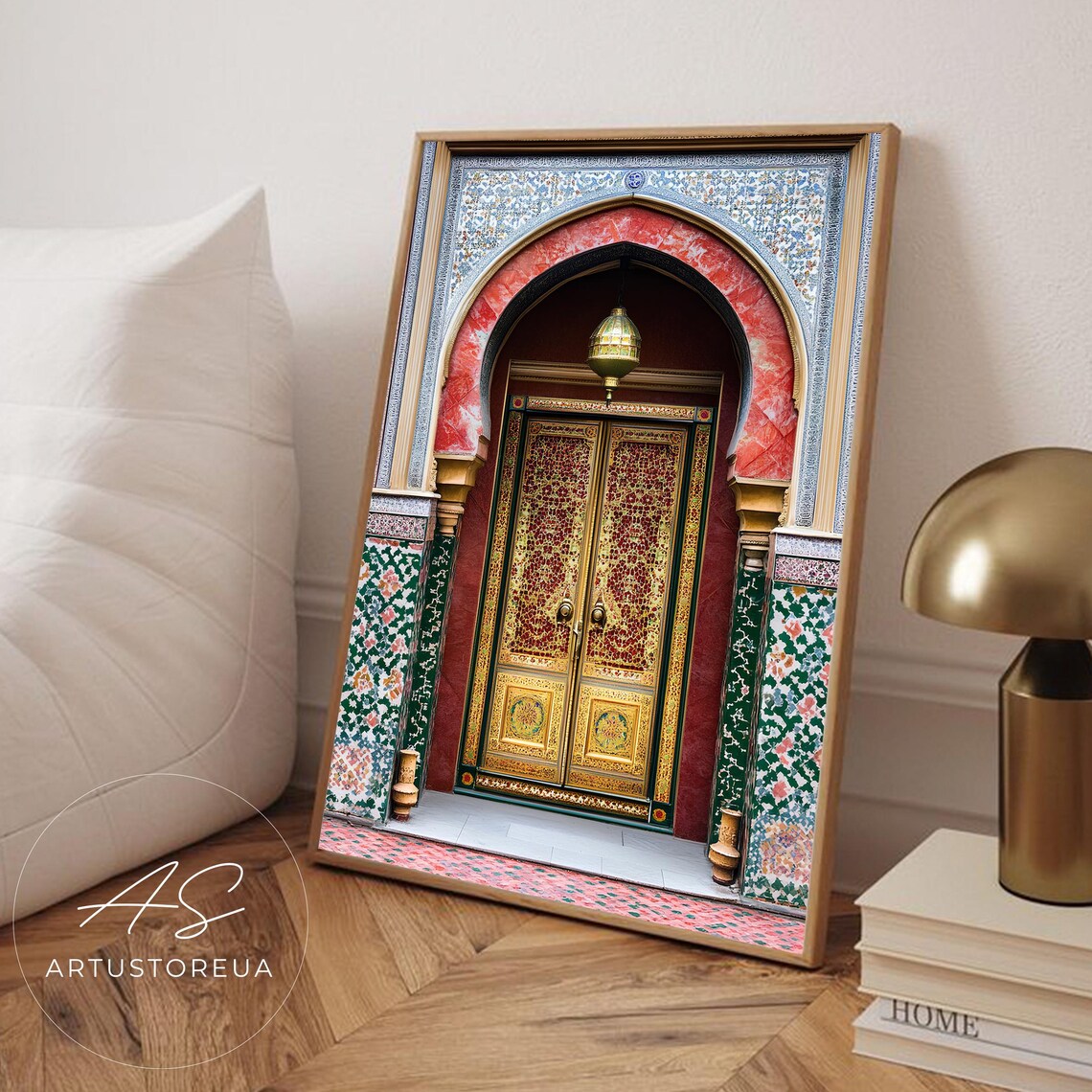 Morocco Print, Marrakech Doorway Architecture Art Print