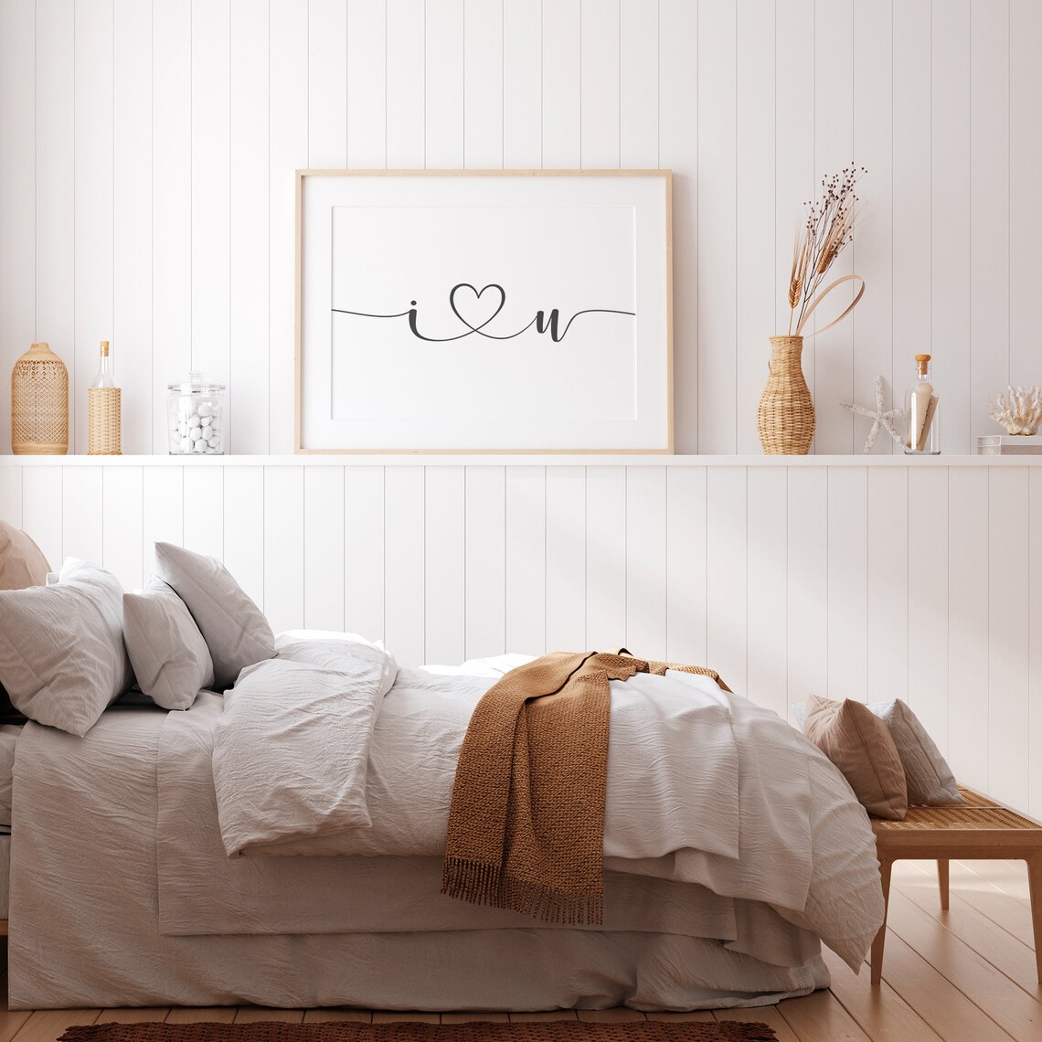 I Love You Bedroom Quote, Couple Valentine Gift - Image 3