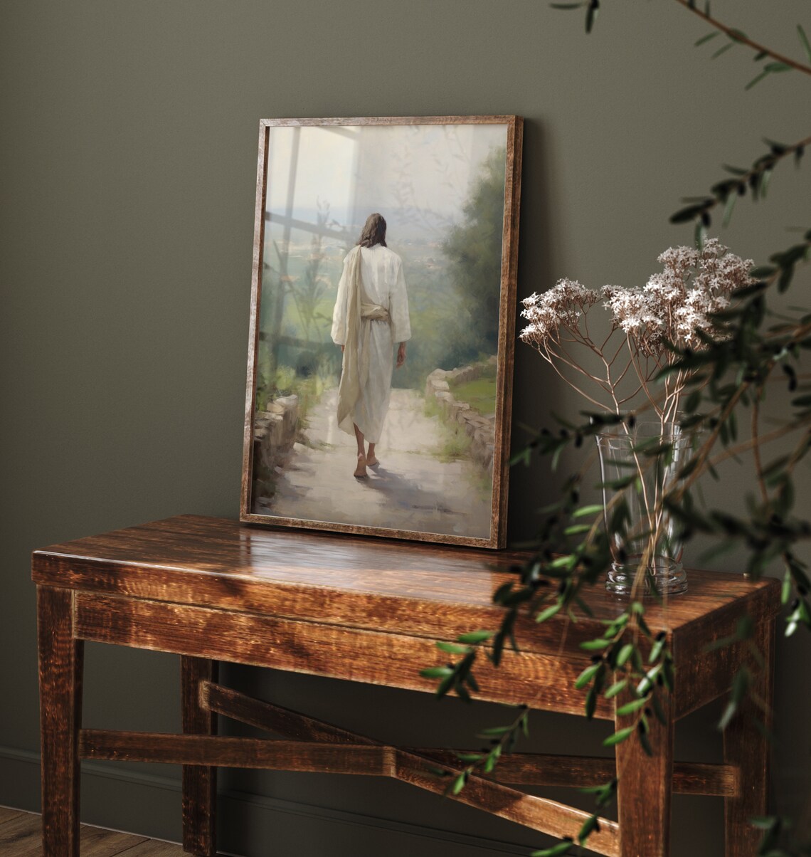 Jesus Christian Farmhouse Wall Art Print - Image 4