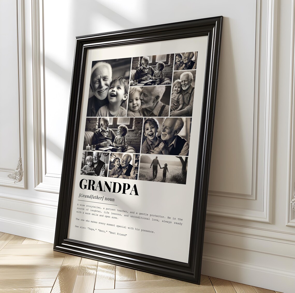 Grandpa Definition Photo Collage, Gift for Dad - Image 5