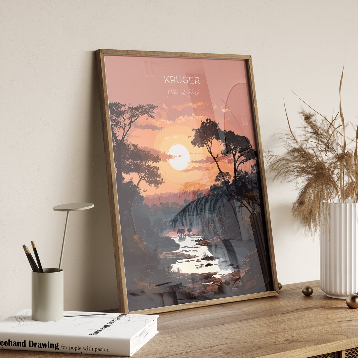 Kruger Travel Poster, South Africa National Park - Image 2