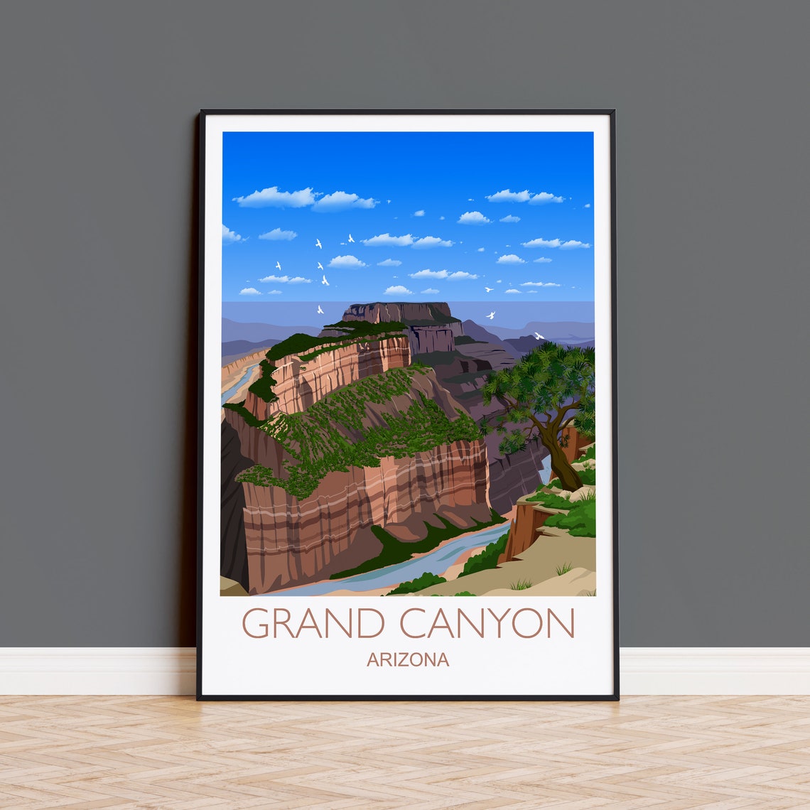 Grand Canyon Travel Print Wall Art Travel Poster Of Grand Canyon Grand Canyon Art Lovers Gift Arizona Usa Travel Art