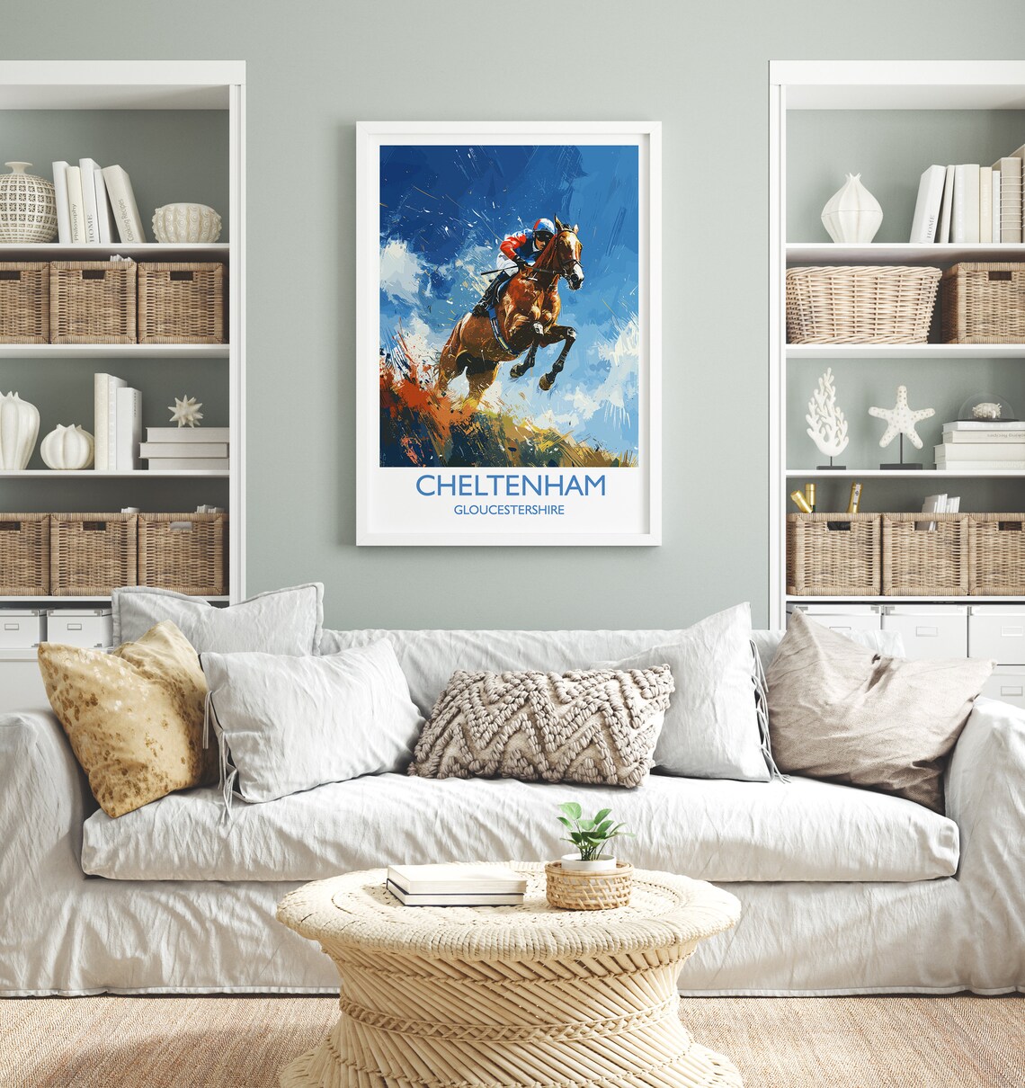 Cheltenham Travel Poster, Gloucestershire England Art Print - Image 4