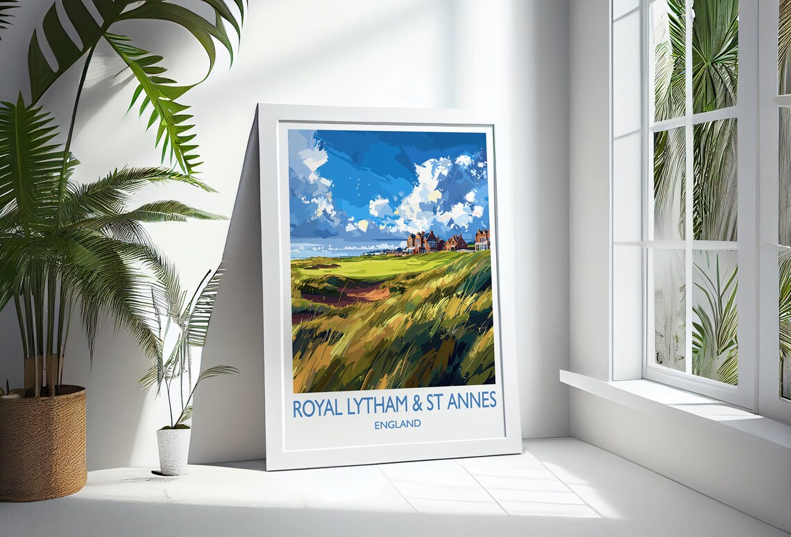 Royal Lytham St Annes Travel Poster, Golf Course - Image 3
