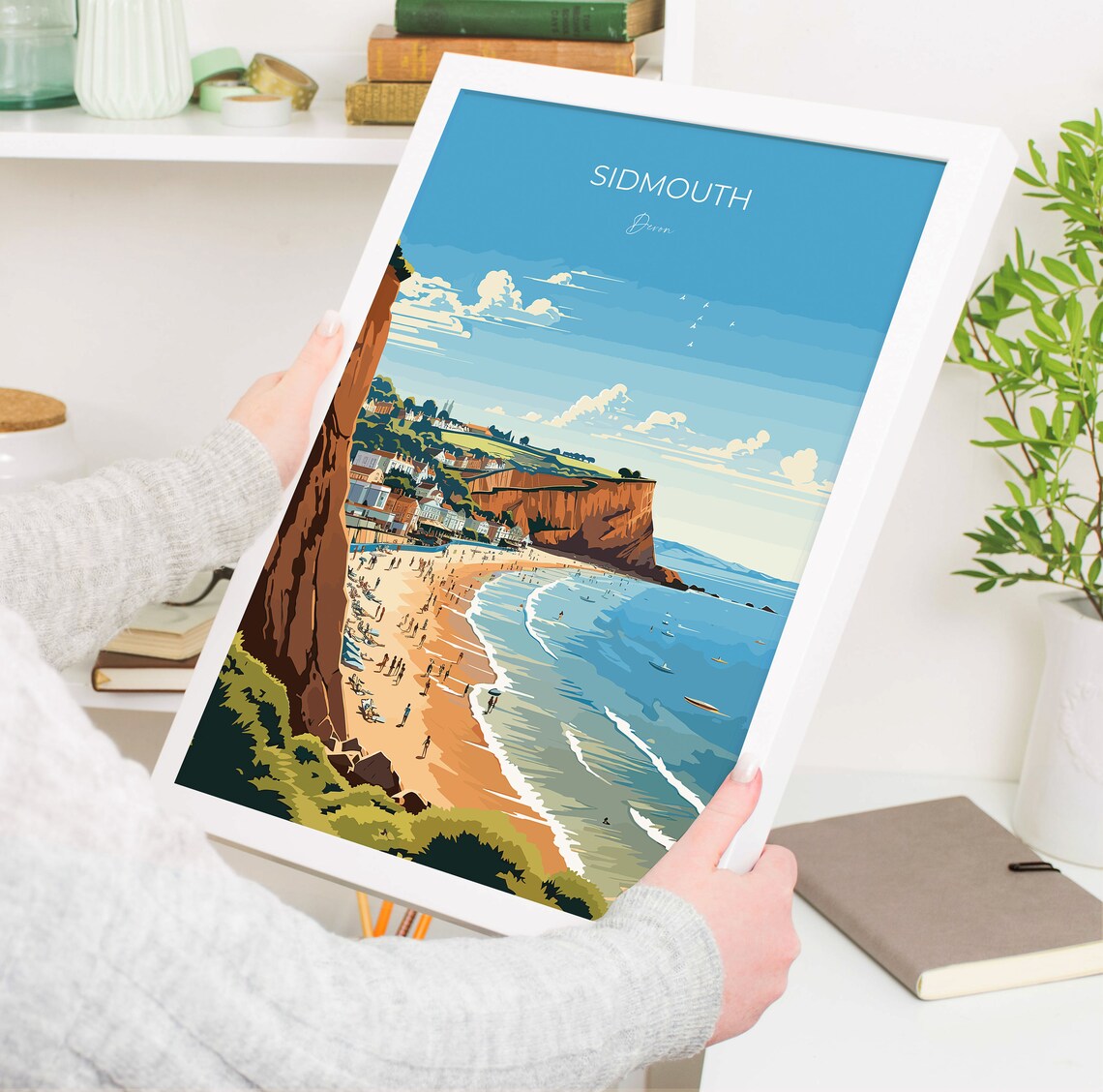 Sidmouth Travel Poster, Devon England Art Print - Image 5