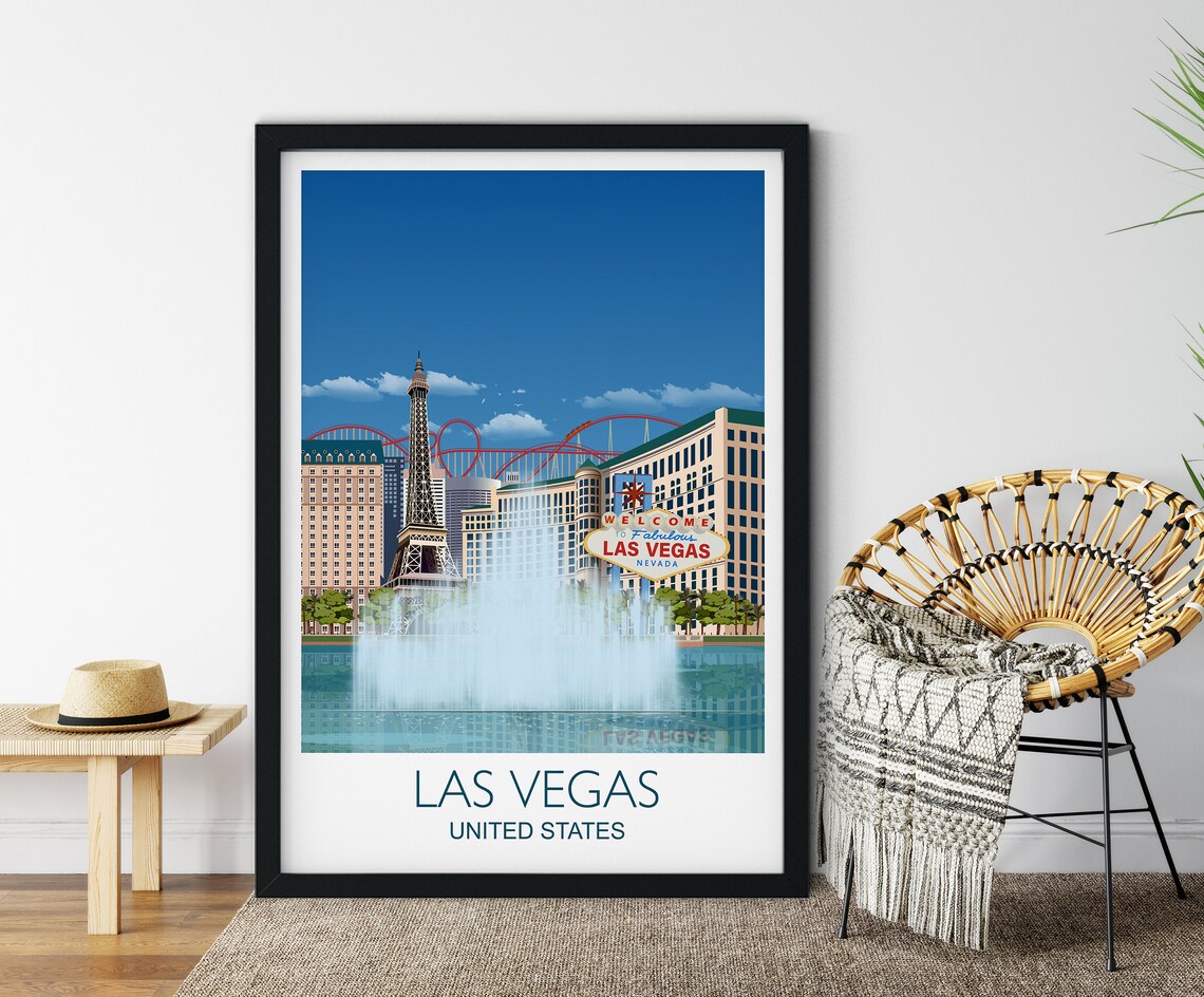Las Vegas Travel Poster, City of Las Vegas