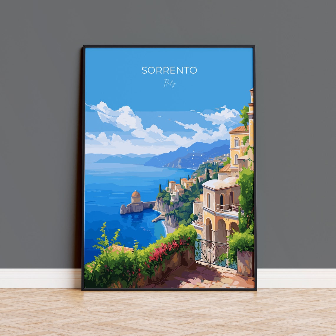 Sorrento Poster Travel Print Of Sorrento Italy Poster Sorrento Gift Amalfi Coast Art Italy Art Travel Gift