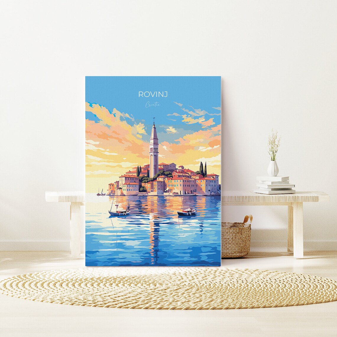 Rovinj Travel Poster, Croatia Travel Art Print - Image 4