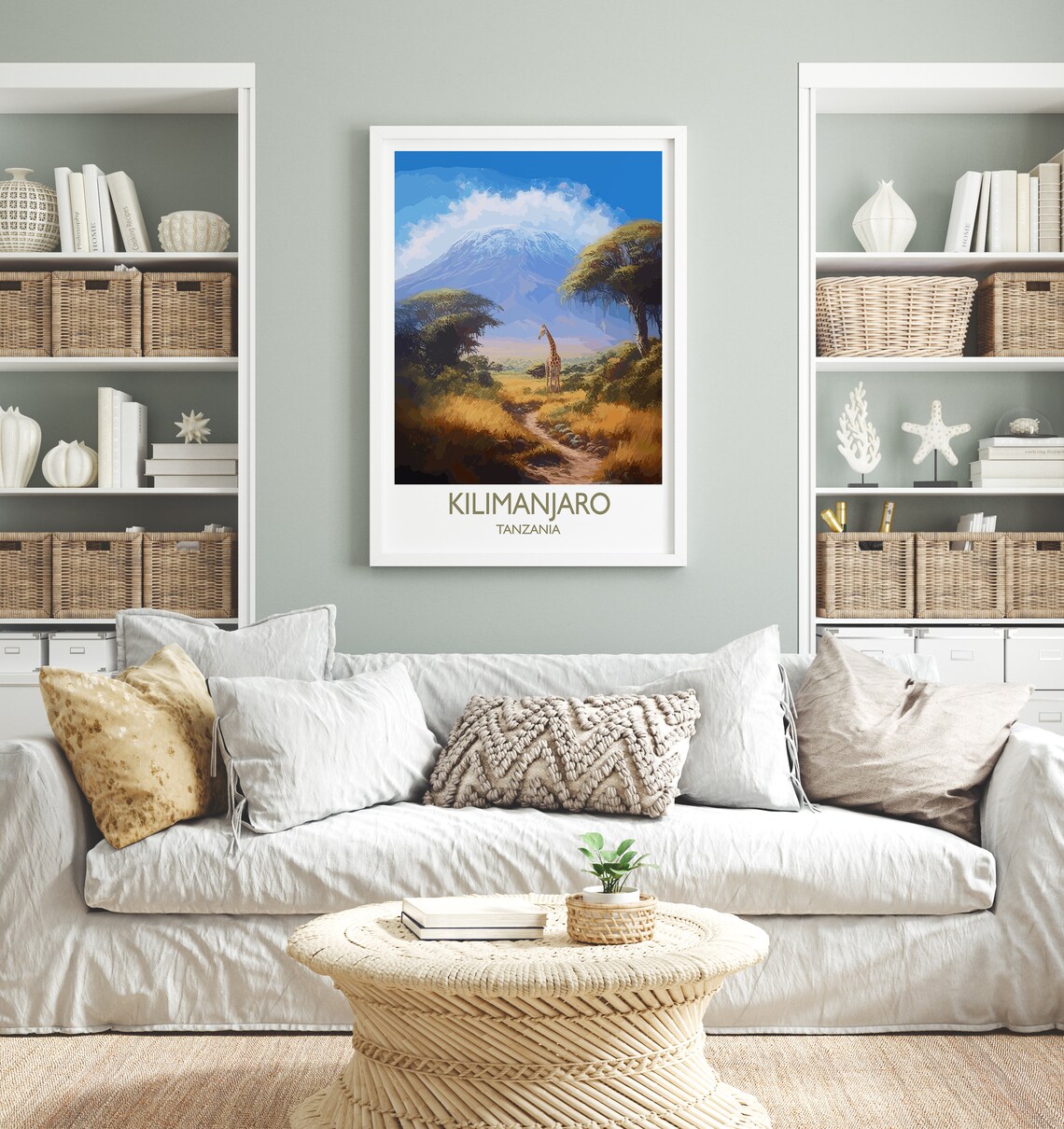 Kilimanjaro Tanzania Travel Poster - Image 4