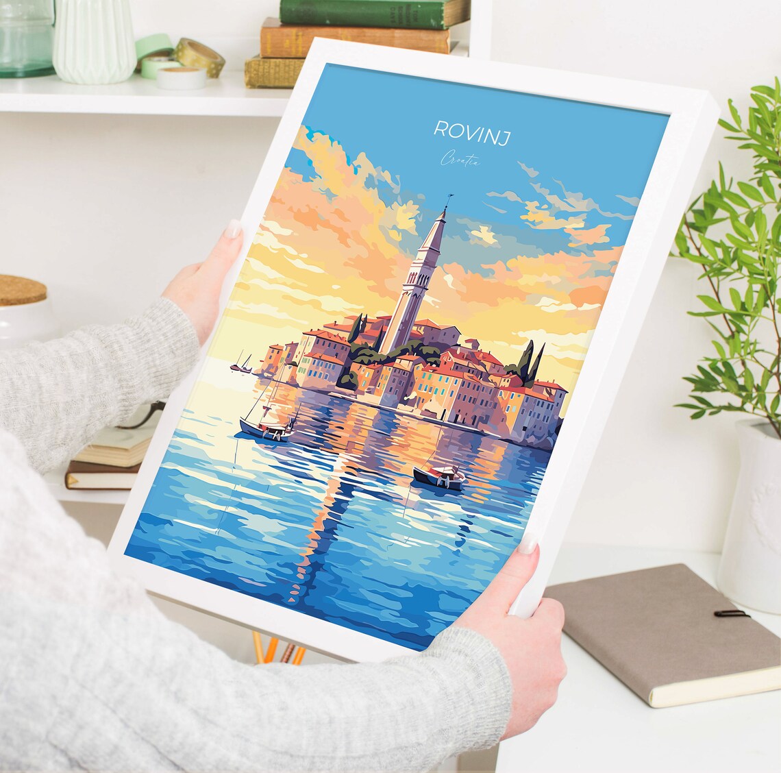 Rovinj Travel Poster, Croatia Travel Art Print - Image 5